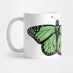 Green Butterfly Mug